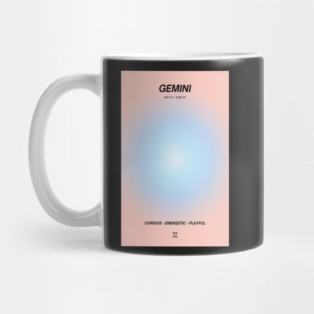 Gemini Zodiac Sign Aura Gradient by mystikwhale